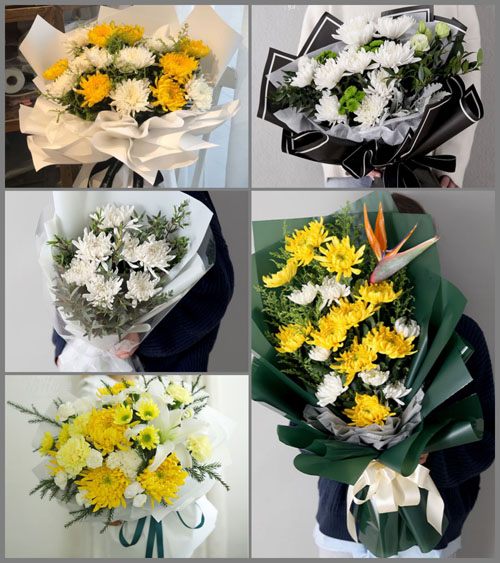 甘肃省平凉崇信县新窑街道白事花束代送